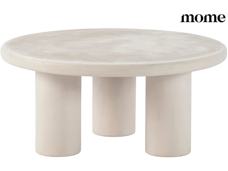 MOME Couchtish IRIEL 80x80x37cm cremefarben