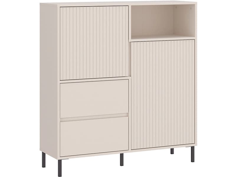 Kommode AVENALE 2 Türen 2 Schubladen 40x105.4x117.2cm kaschmir dekor