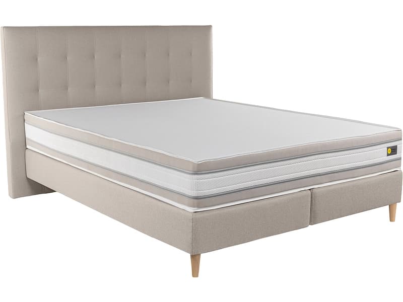 Boxspringbett RELAX BY BICO CHARLOTTE beige 200x200cm fest
