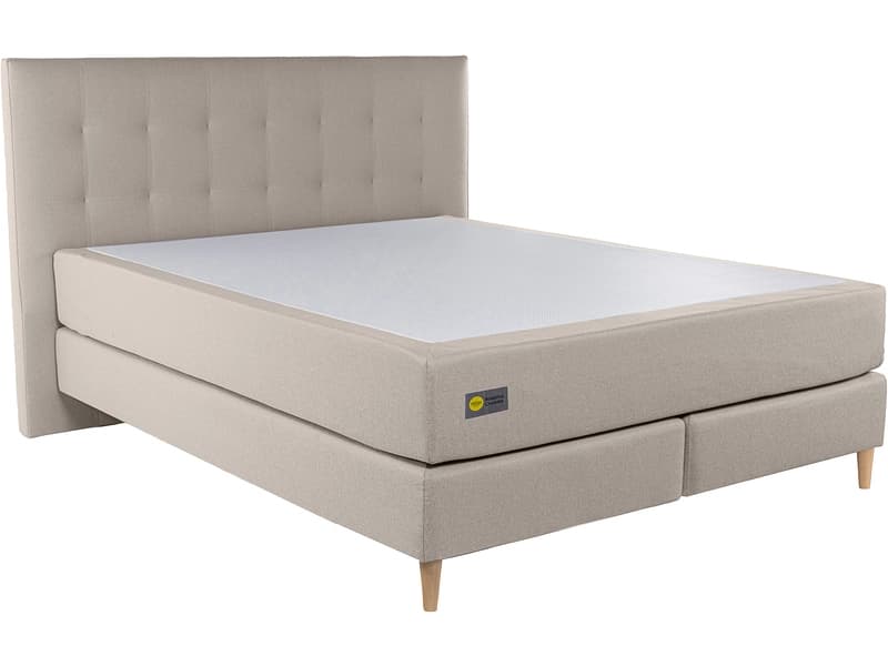 Boxspringbett RELAX BY BICO CHARLOTTE beige 200x200cm fest