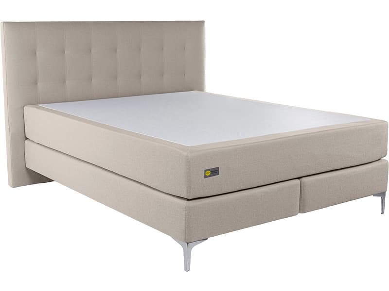 Boxspringbett RELAX BY BICO CHARLOTTE beige 200x200cm fest