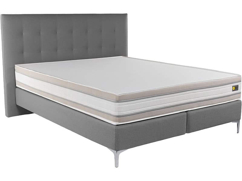 Boxspringbett RELAX BY BICO CHARLOTTE anthrazit 160x200cm fest