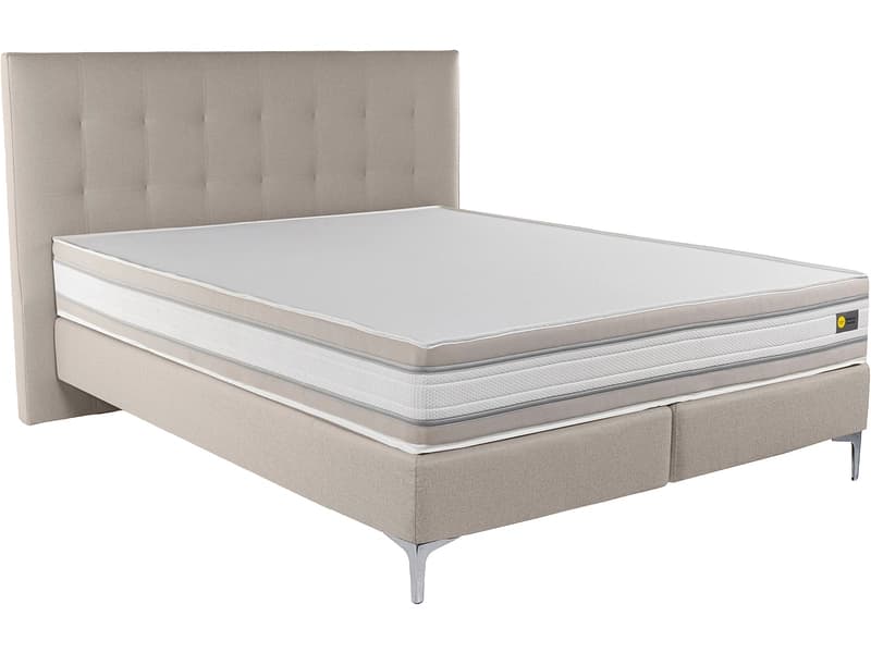 Boxspringbett RELAX BY BICO CHARLOTTE beige 180x200cm fest
