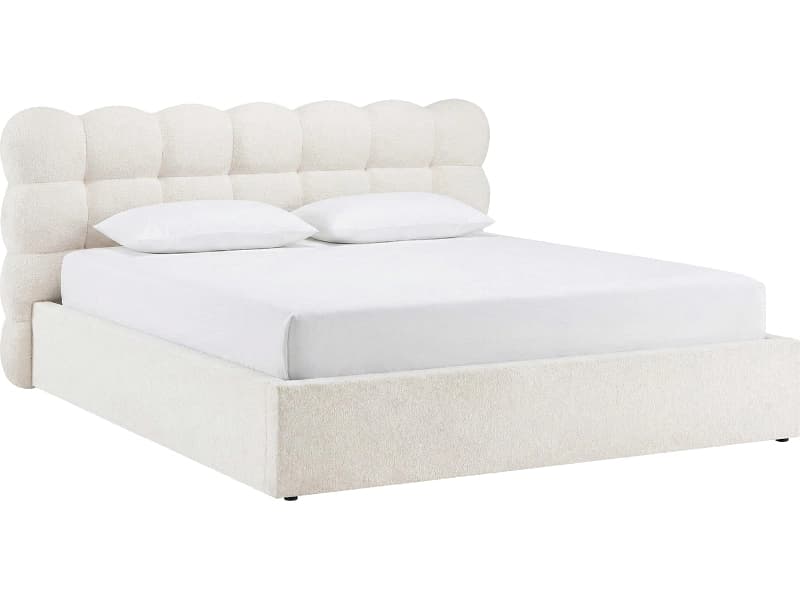Kastenbett AMORE 180x200cm stoff beige