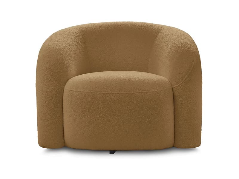 Sessel BOBOCHIC ELINA Boucle-Stoff gelb