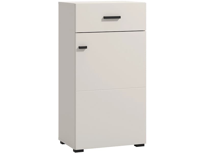 Schuhschrank QUITO 1 Tür 1 Schublade 35x51.5x98cm kaschmir matt