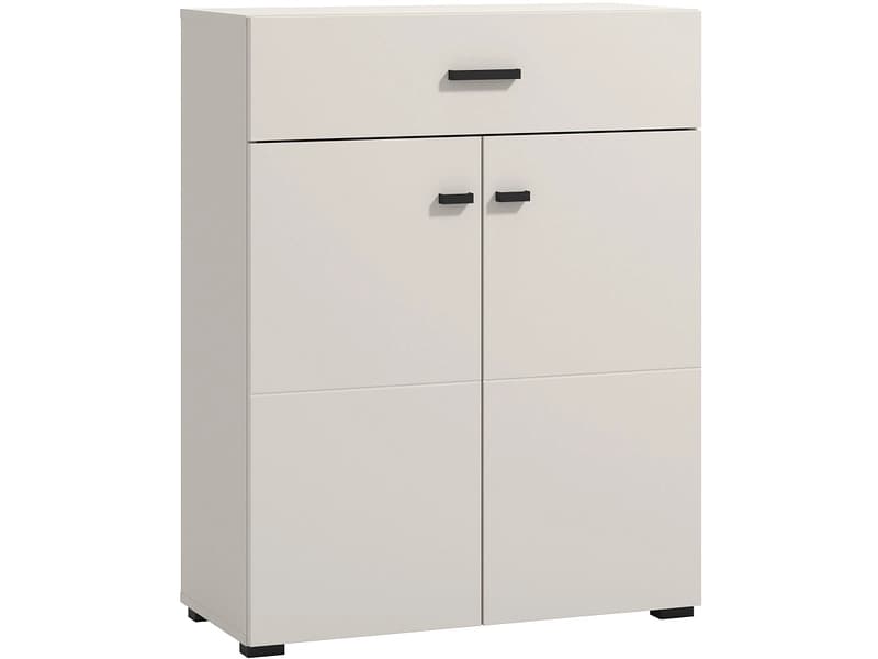 Schuhschrank QUITO 2 Türen 1 Schublade 35x77x98cm kaschmir matt