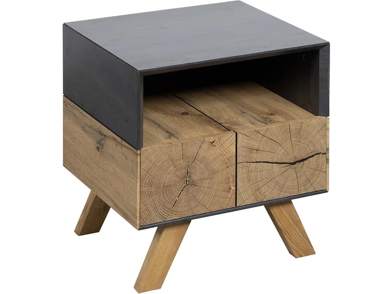 Nachttisch FIREHORN 45x40x51cm grau dekor