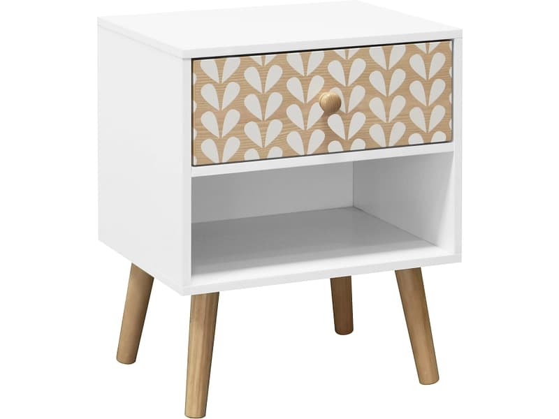 Nachttisch MIMOSA 1 Schublade 40x33x49cm eiche melamin