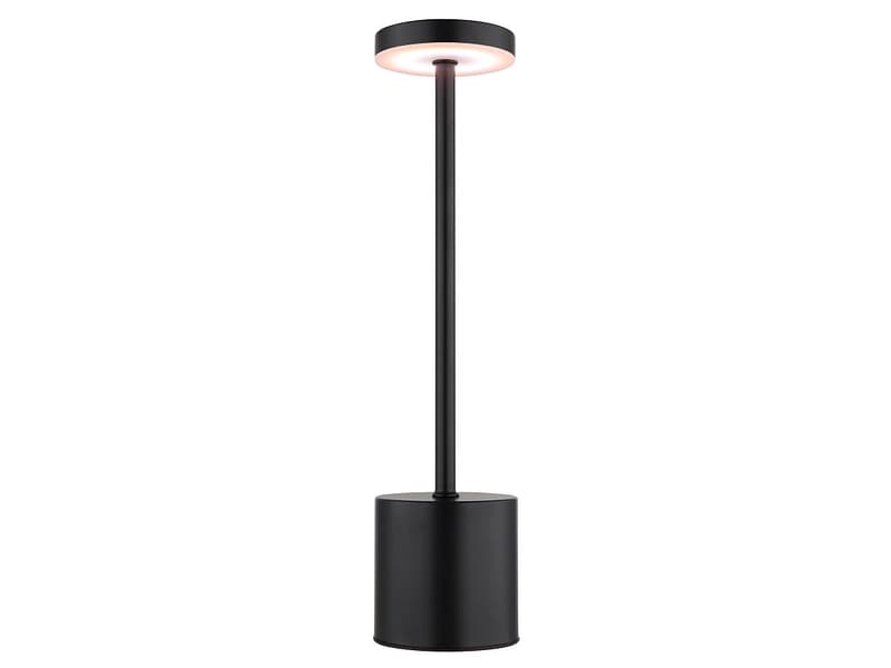 USB-aufladbare Lampe LED POLINA variable Intensität 34.3cm 1.5W schwarz
