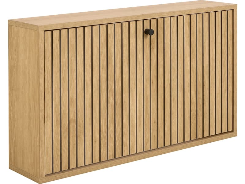 Schuhmöbel ALBANY 4 Paar Schuhe 1 Tür 1 Klappe natürliches holz