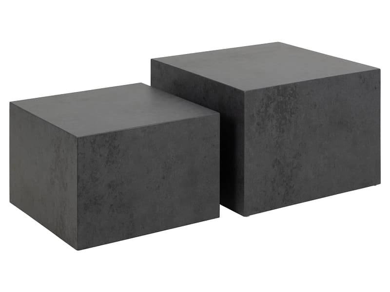Set für Couchtische DICE 58x58x40cm schwarz