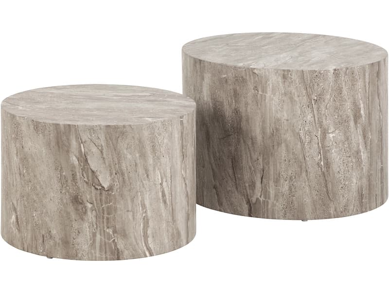 Set für Couchtische DICE 58x58x40cm grau