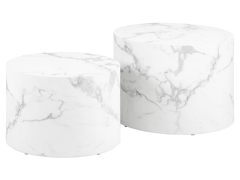 Set für Couchtische DICE 58x58x40cm weiss