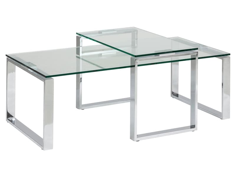 Set für Couchtische KATRINE 115x69x45cm chrom