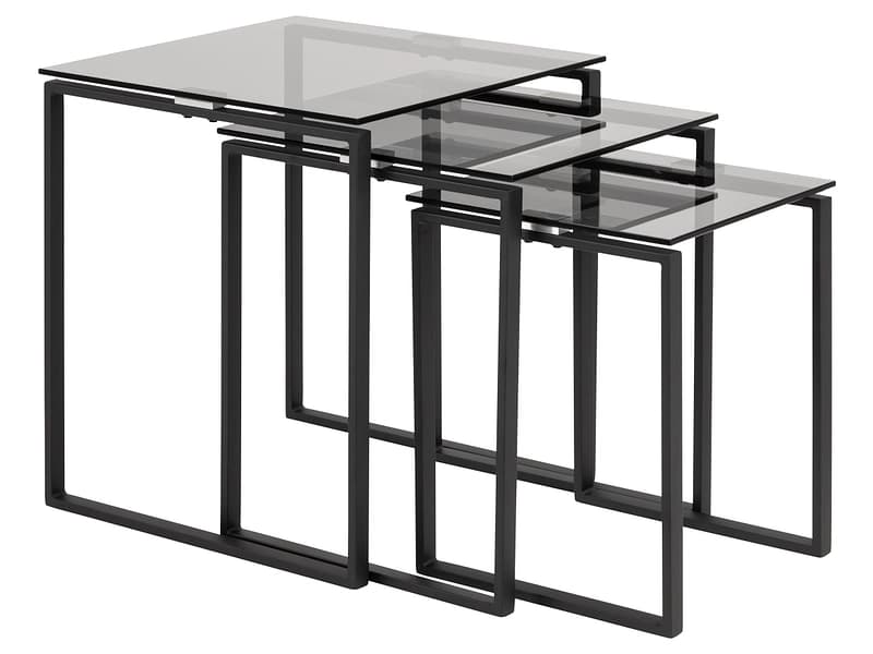 Set für Couchtische KATRINE 50x50x55cm grau