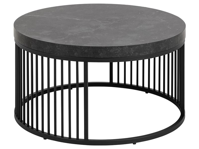 Couchtish STRINGTON 65x65x35cm schwarz