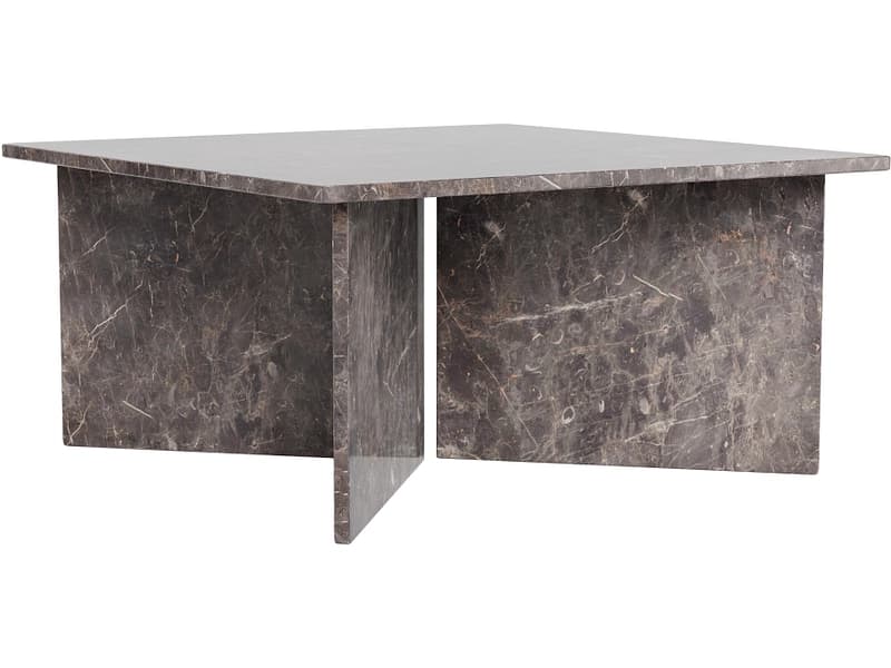 Couchtish VEGA 90x90x42cm rotbraun
