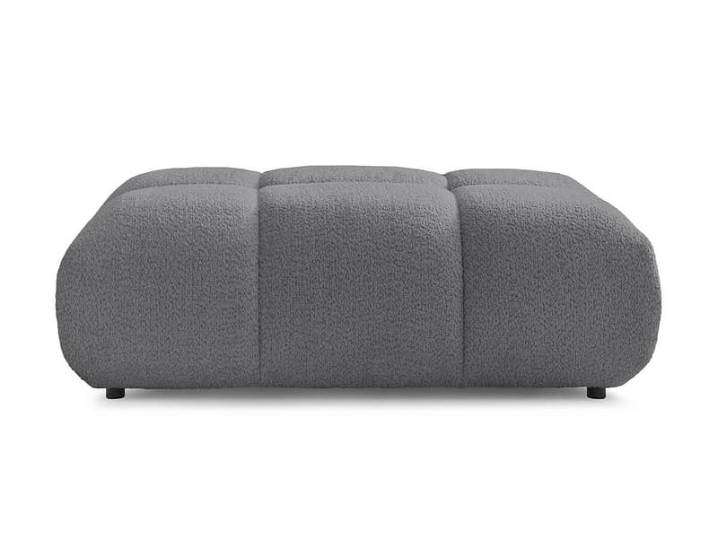 Hocker BOBOCHIC ALYA 82x122x43cm boucle-stoff dunkelgrau