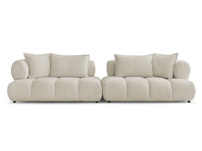 Sofa BOBOCHIC ALYA Boucle-Stoff beige