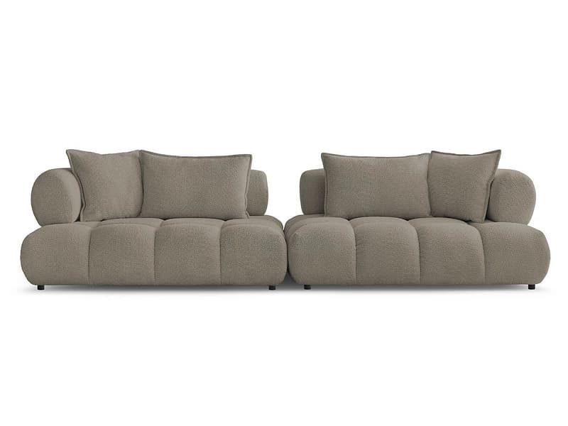 Sofa BOBOCHIC ALYA Boucle-Stoff taupe