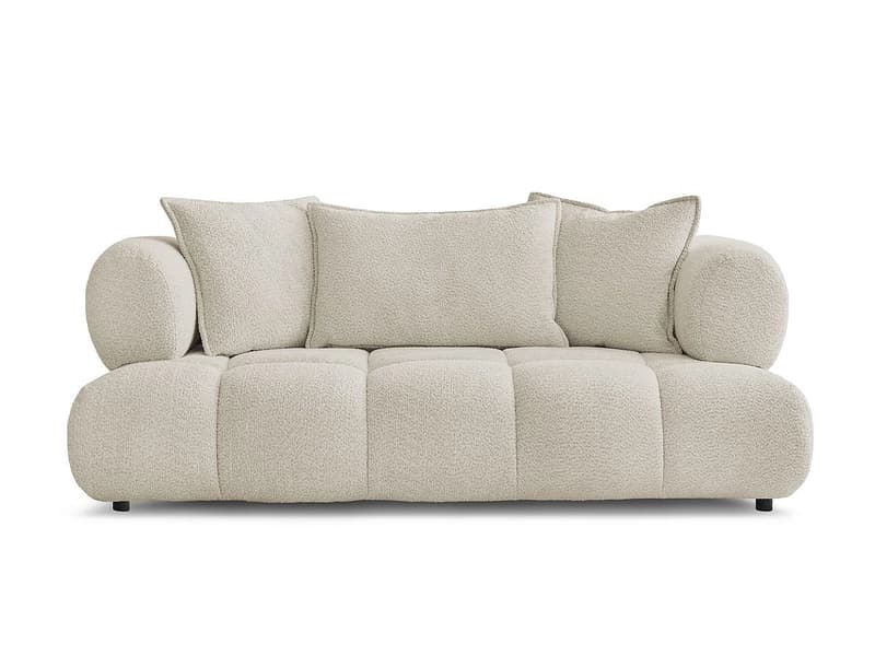2er Sofa BOBOCHIC ALYA Boucle-Stoff beige