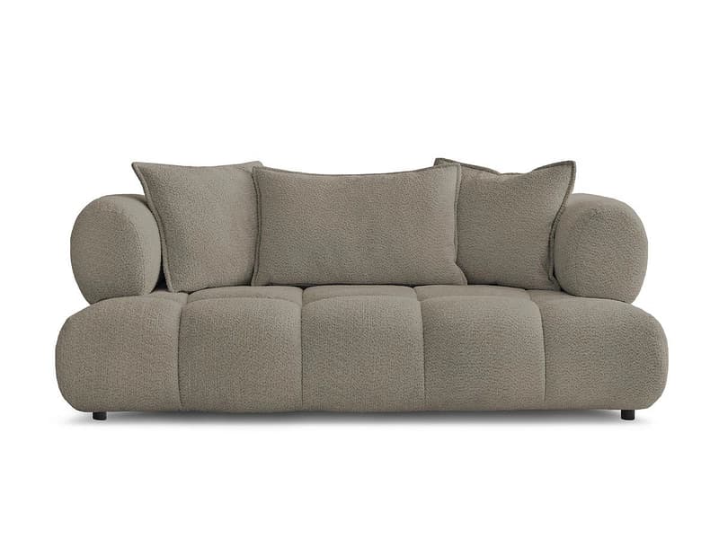2er Sofa BOBOCHIC ALYA Boucle-Stoff taupe