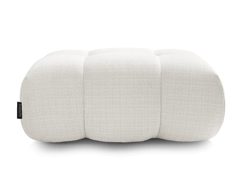 Sitzsack BOBOCHIC IVANE 78x105x46cm stoff mit textur weiss