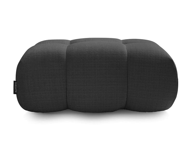 Sitzsack BOBOCHIC IVANE 78x105x46cm stoff mit textur schwarz