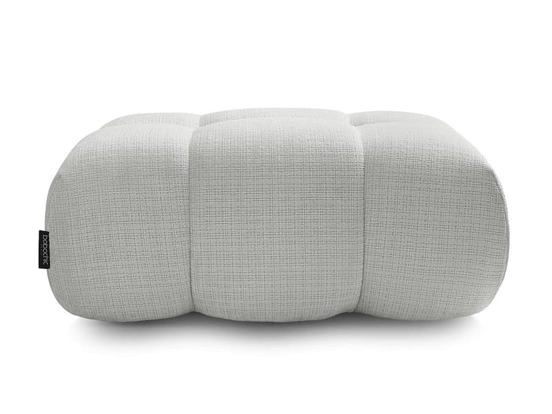 Sitzsack BOBOCHIC IVANE 78x105x46cm stoff mit textur hellgrau