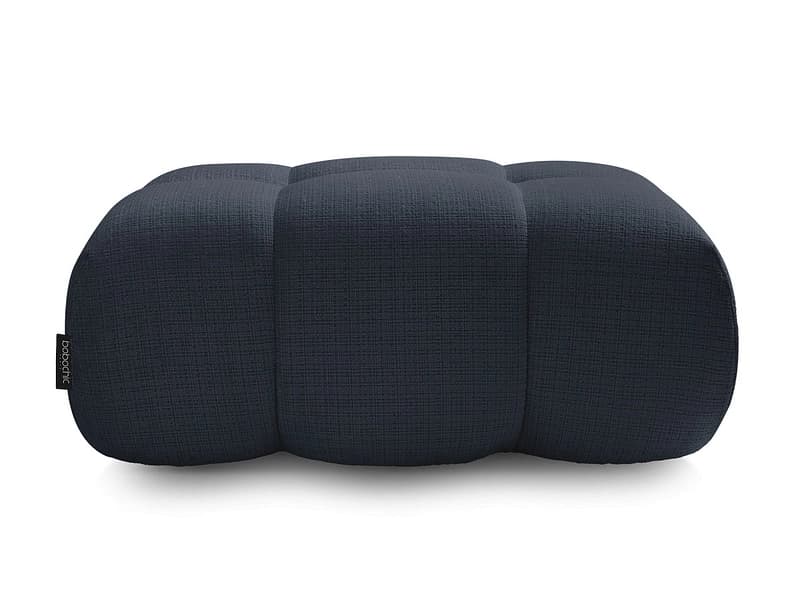 Sitzsack BOBOCHIC IVANE 78x105x46cm stoff mit textur dunkelblau