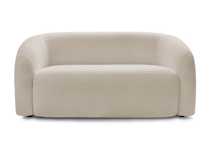 2er Sofa BOBOCHIC ELINA Boucle-Stoff beige