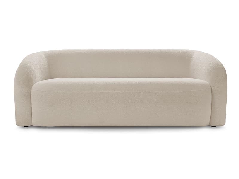3er Sofa BOBOCHIC ELINA Boucle-Stoff beige