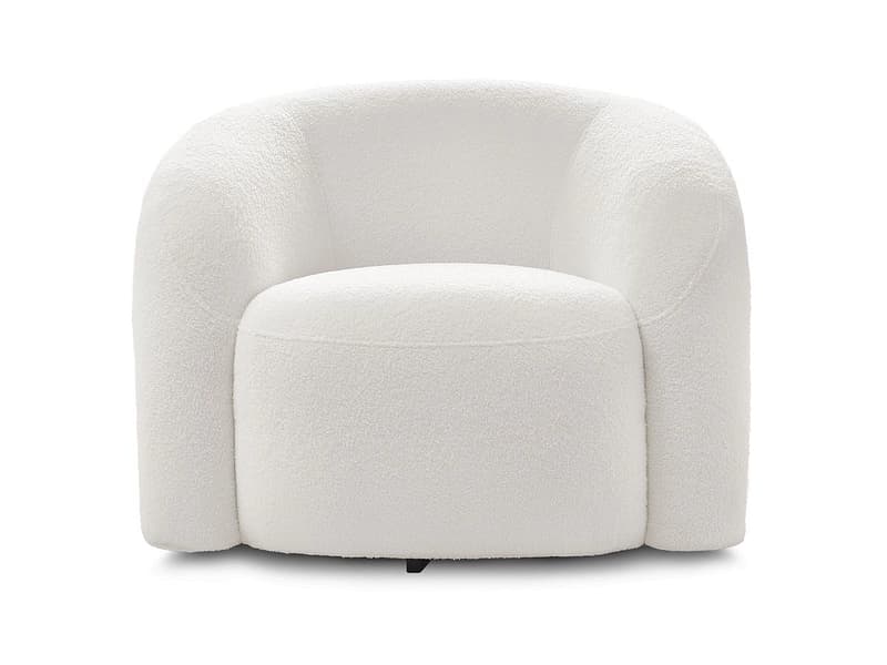 Sessel BOBOCHIC ELINA Boucle-Stoff weiss
