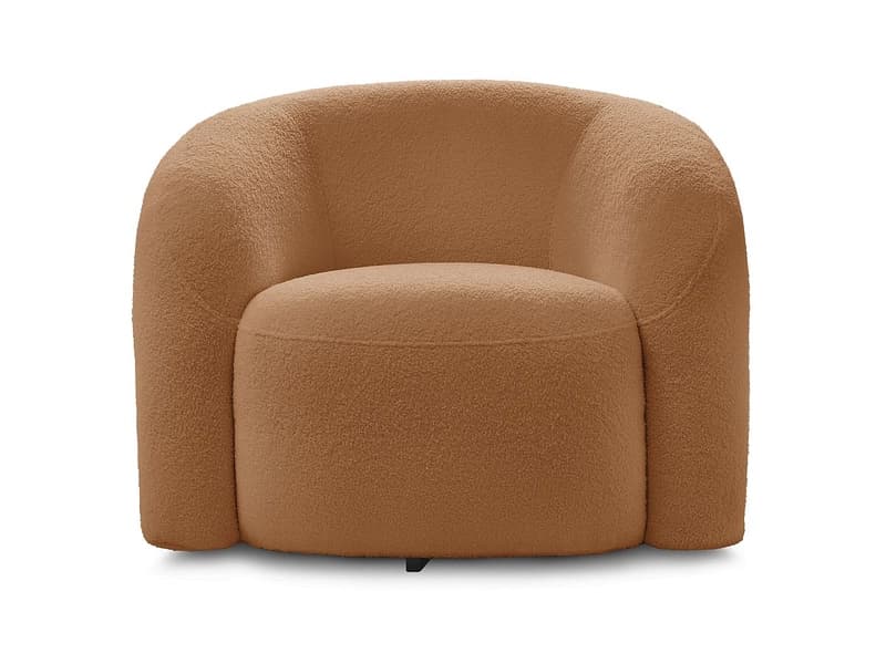 Sessel BOBOCHIC ELINA Boucle-Stoff orange