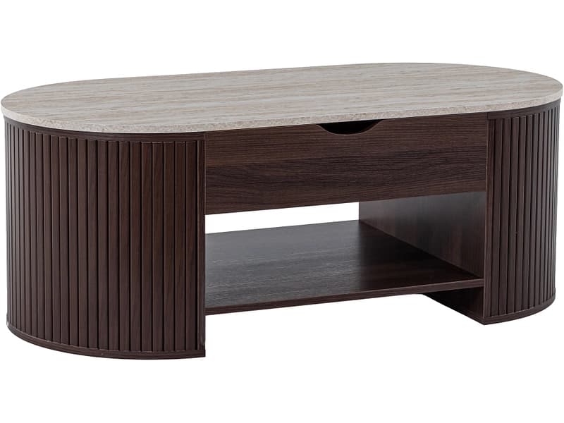 Couchtish HEMIS 60x120x45.5cm nussbaum