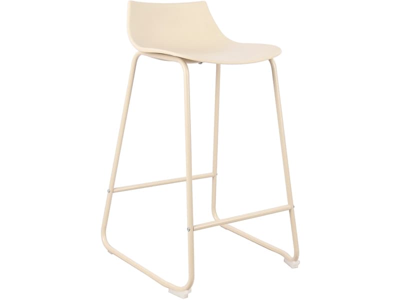 Set 2 Barhocker LAMER polypropylen beige