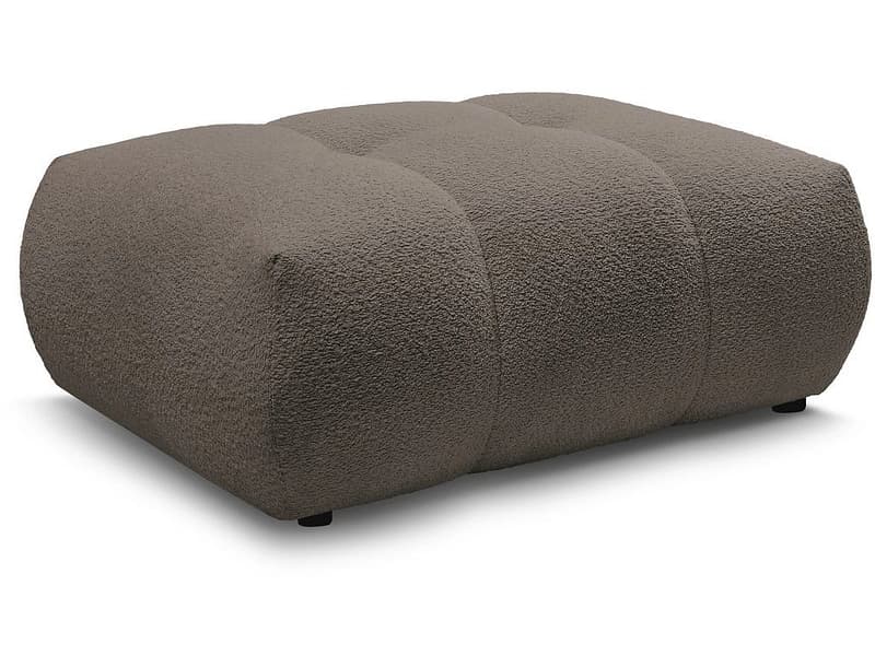Hocker BOBOCHIC FUJI 80x112x44cm boucle-stoff rotbraun