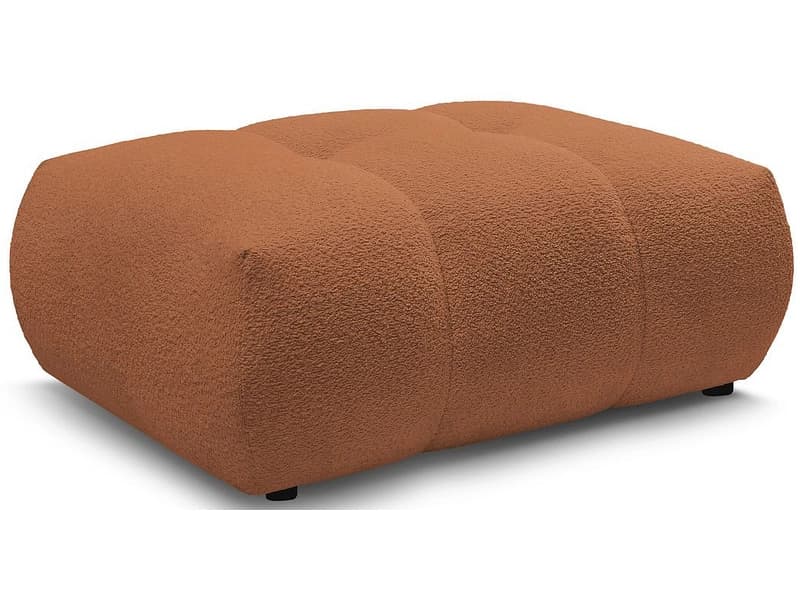 Hocker BOBOCHIC FUJI 80x112x44cm boucle-stoff orange
