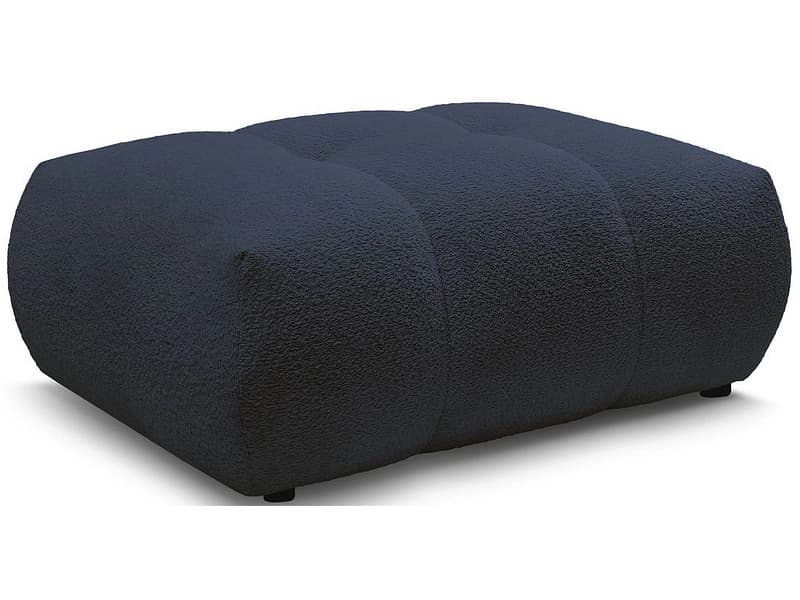 Hocker BOBOCHIC FUJI 80x112x44cm boucle-stoff dunkelblau