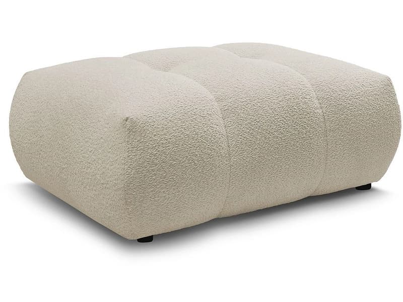 Hocker BOBOCHIC FUJI 80x112x44cm boucle-stoff beige