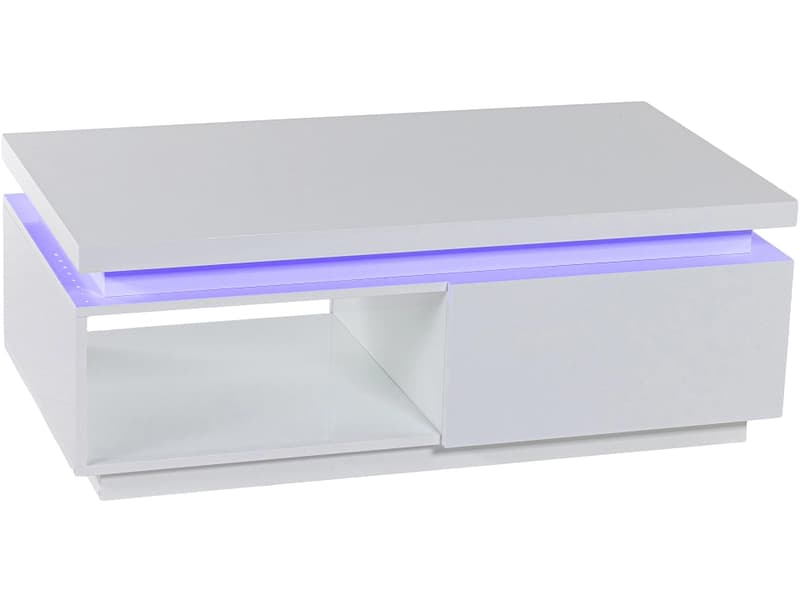 Couchtish LUMEN 60x110x40cm weiss