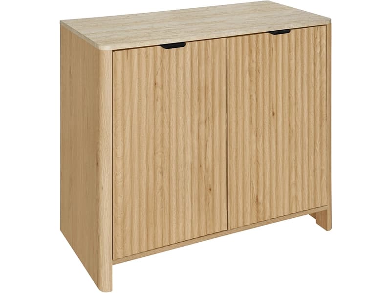 Kommode MODENA 2 Türen 40x80x80cm eiche travertin-effekt