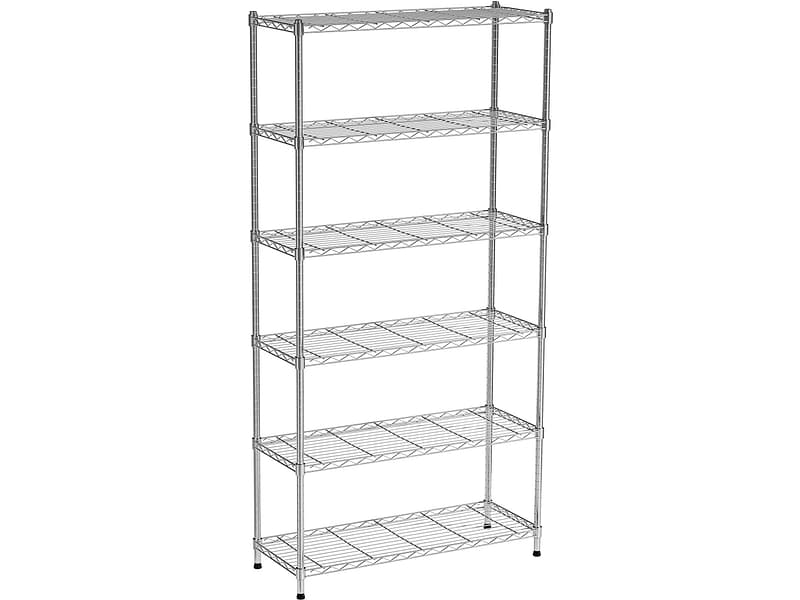 Schwerlastregal STRATO 92x36x181cm eisen verchromt