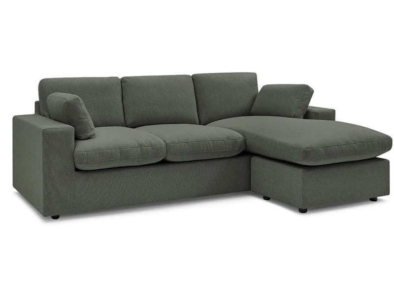 Ecksofa BOBOCHIC BELAIR Stoff grün