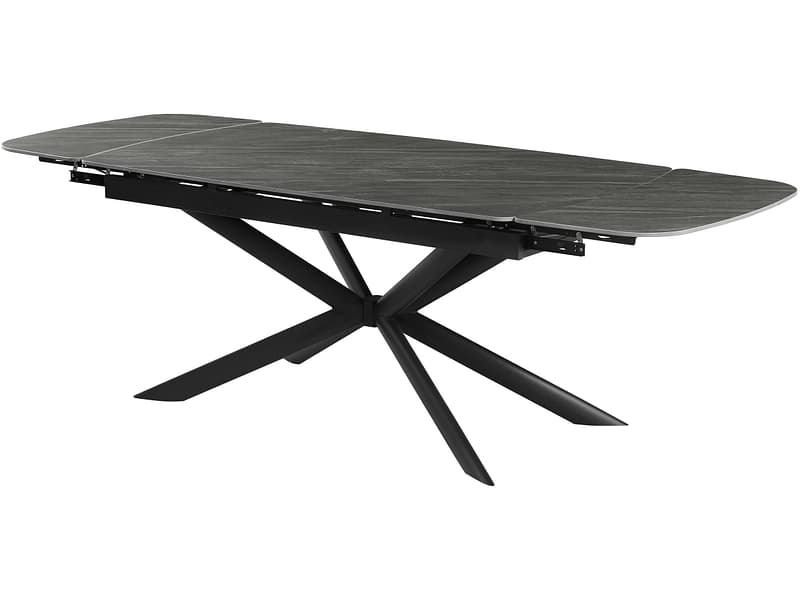 Tisch ausziehbar SKIFER 160-200-240x90x76cm dunkelgrau