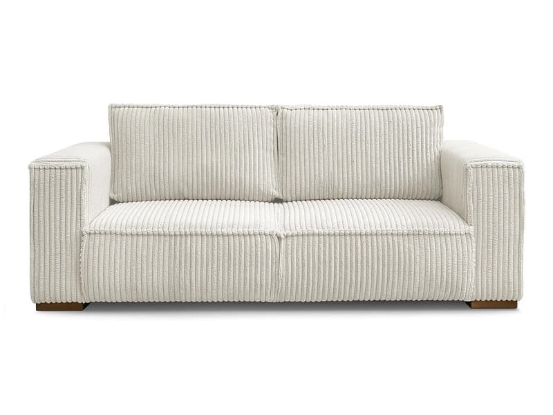 2er Sofa BOBOCHIC CHELSEA Cord-Stoff beige