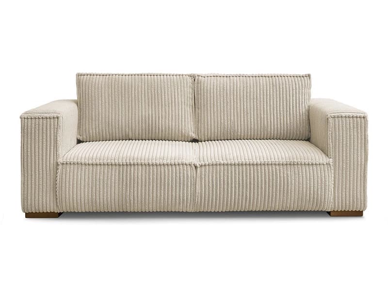 2er Sofa BOBOCHIC CHELSEA Cord-Stoff taupe