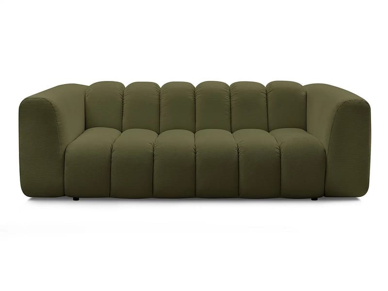 3er Sofa BOBOCHIC TALIA Stoff chiniert grün