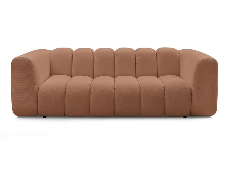 3er Sofa BOBOCHIC TALIA Stoff chiniert orange